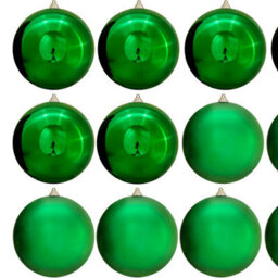 Christmas Tree World 20Cm Green Bauble Set Shiny/matt (12 Pc) - thumbnail 3
