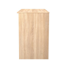 Hampshire 3 Drawer Desk In Bardolino Oak (Ready Assembled) - thumbnail 3