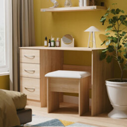 Hampshire 3 Drawer Desk In Bardolino Oak (Ready Assembled) - thumbnail 1