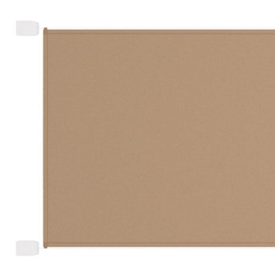 Berkfield Vertical Awning Taupe 140X420 Cm Oxford Fabric