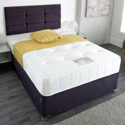 Divan Base Direct Dura Bed Pocket Memory 1000 Pocket Sprung Memory Foam Divan Bed Set 3Ft Single 2 Drawers Side - Naples Black - thumbnail 2