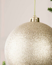 Werchristmas Latte Extra Large Shatterproof Bauble Glitter 15 Cm - thumbnail 5