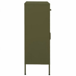 Vidaxl Storage Cabinet Olive Green 80X35X101.5 Cm Steel - thumbnail 4