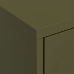 Vidaxl Storage Cabinet Olive Green 80X35X101.5 Cm Steel - thumbnail 7