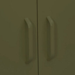 Vidaxl Storage Cabinet Olive Green 80X35X101.5 Cm Steel - thumbnail 8