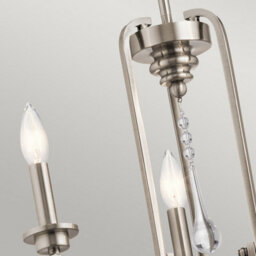 Luminosa Lighting Elstead Kichler Karlee 3 Light Chandelier Classic Pewter - thumbnail 2