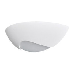 Litecraft Ceramic Uplighter White With Diffuser Wall Light - thumbnail 2
