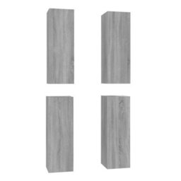 Berkfield Tv Cabinets 4 Pcs Grey Sonoma 30.5X30X90 Cm Engineered Wood - thumbnail 2