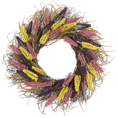 Beliani Decorative Wreath Candelaria 50 Cm Multicolour - image 1
