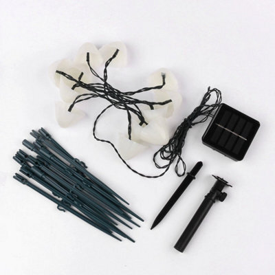 12Led Solar Mushroom Light Fairy String Lights Led Light Garden Decor Outdoor Warm White (15.5 Ft) - image 1