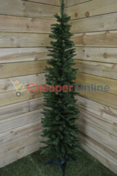 Samuel Alexander 7Ft (2.10M) Pencil Style Slim Artifical Christmas Tree In Green - thumbnail 9