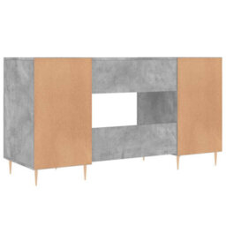 Berkfield Desk Concrete Grey 140X50X75 Cm Engineered Wood - thumbnail 8