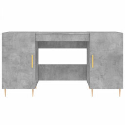 Berkfield Desk Concrete Grey 140X50X75 Cm Engineered Wood - thumbnail 6