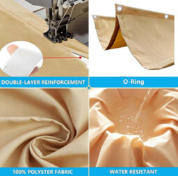 Yellow 120X400 Shade Sail Retractable With Eyelets - thumbnail 3