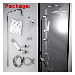 Classic Polyester Shower Curtain Soft Washable Fabric With Matching Hooks - thumbnail 6