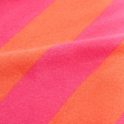 Ohs Stripes Print Polar Fleece Throw Blanket Lightweight Bedspread, Orange/pink - 120 X 150 Cm - thumbnail 5