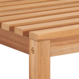 Berkfield 5 Piece Garden Dining Set Solid Teak Wood - thumbnail 9