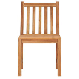 Berkfield 5 Piece Garden Dining Set Solid Teak Wood - thumbnail 5
