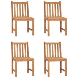 Berkfield 5 Piece Garden Dining Set Solid Teak Wood - thumbnail 3