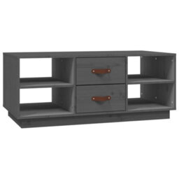 Berkfield Modern Coffee Table Grey 100X50X41 Cm Solid Wood Pine - thumbnail 1