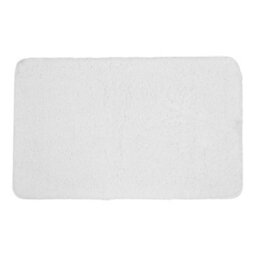 Darphe White Rectangular Non Slip Polyester Bath Mat 60Cm W X 40Cm D - thumbnail 3