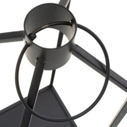 2Pc Industrial Metal Candle Lantern Large Decorative Candlestick Holder Tealight - thumbnail 4