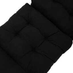 Living And Home Garden Bench Recliner Chair Swing Chair Seat Pad Cushion Sunlounger Cushion For Indoor Outdoor,black - thumbnail 3