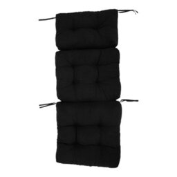 Living And Home Garden Bench Recliner Chair Swing Chair Seat Pad Cushion Sunlounger Cushion For Indoor Outdoor,black - thumbnail 2