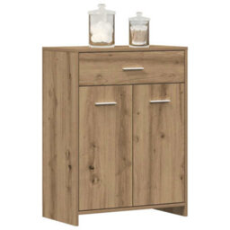 Berkfield Classic Bathroom Cabinet Artisan Oak 60X33X80 Cm Engineered Wood - thumbnail 2
