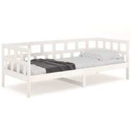 Berkfield Day Bed White Solid Wood Pine 90X190 Cm - thumbnail 5