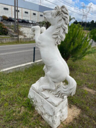 Stunning Large Rearing Horse On Wall Design Base 140Cm Tall - thumbnail 8
