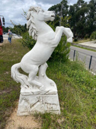 Stunning Large Rearing Horse On Wall Design Base 140Cm Tall - thumbnail 7