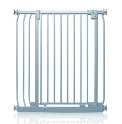 Safetots Extra Tall Elite Safety Gate, 80Cm - 89Cm, Matt Grey, Extra Tall 96.8Cm In Height, Pressure Fit Stair Gate - thumbnail 1