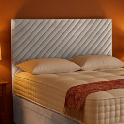 "Urban Textures - Seren Luxury 26"" High Velvet Fabric Upholstered Headboard - Silver" - thumbnail 1