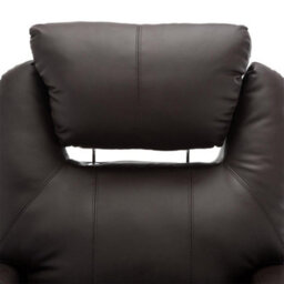 More4Homes Rise Recliner Cinema Chair With Dual Motor, Heat And Massage, Remote Control, Side Pockets And Cup Holders In Brown Bonded Leather - thumbnail 5