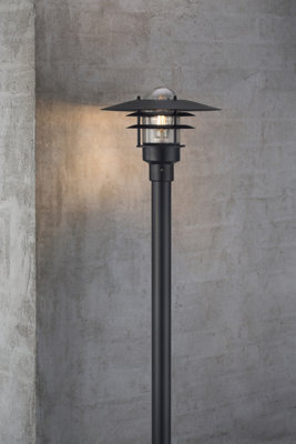 Nordlux Lonstrup Industrial Outdoor Metal Garden Post Weatherproof Black, Mains - image 1