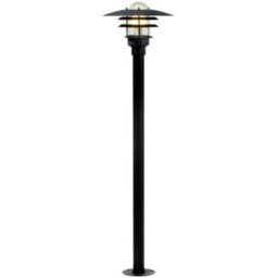 Nordlux Lonstrup Industrial Outdoor Metal Garden Post Weatherproof Black, Mains - thumbnail 2