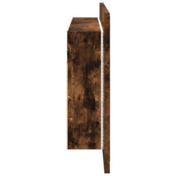 Berkfield Led Bathroom Mirror Cabinet Smoked Oak 80X12X45 Cm Acrylic - thumbnail 8