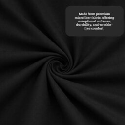 Aspire Homeware Black Fitted Sheet 40 Cm Extra Deep Pocket Hypoallergenic Bed Sheet Microfiber (L)190Cm X (W)137Cm, Double - thumbnail 4