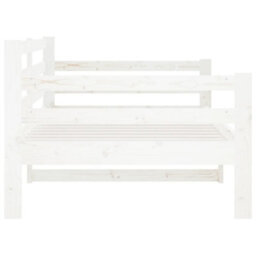 Berkfield Day Bed White 90X190 Cm Solid Wood Pine - thumbnail 7
