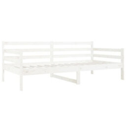 Berkfield Day Bed White 90X190 Cm Solid Wood Pine - thumbnail 5