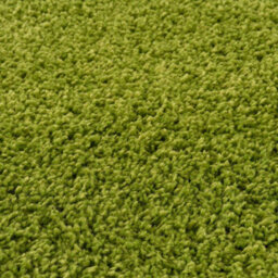 The Rugs Green Soft Plain Design Fluffy Shaggy Rugs And Runners High Pile Living Room Kitchen Hallway 380 - thumbnail 3