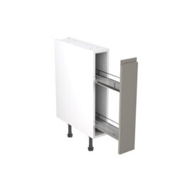 Kitchen Kit Base Unit With Pull Out Storage 150mm W/ J-Pull Cabinet Door - Super Gloss Dust Grey - thumbnail 1