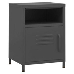 Vidaxl Nightstands 2 Pcs Anthracite 35X35X51 Cm Steel - thumbnail 2