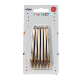 Straight Candles Gold Pack Of 18 - thumbnail 2