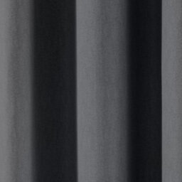 Fusion Sorbonne 100% Cotton Light Filtering Plain Dyed Charcoal Eyelet Curtains - thumbnail 3