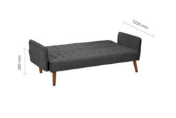 Birlea Hudson Sofa Bed In Charcoal Fabric - thumbnail 9