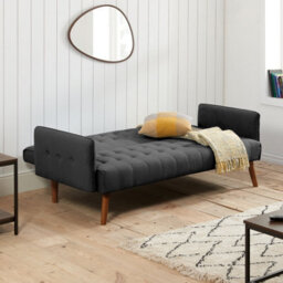 Birlea Hudson Sofa Bed In Charcoal Fabric - thumbnail 2