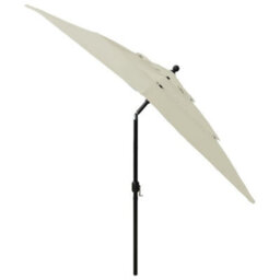 Vidaxl 3-Tier Garden Parasol With Aluminium Pole Black 2X2 M - thumbnail 5