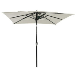 Vidaxl 3-Tier Garden Parasol With Aluminium Pole Black 2X2 M - thumbnail 3